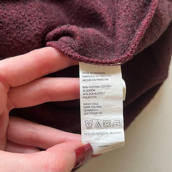 Arrow Men’s 1/4 Zip Maroon Sweater Size Large - Picture 5 of 12